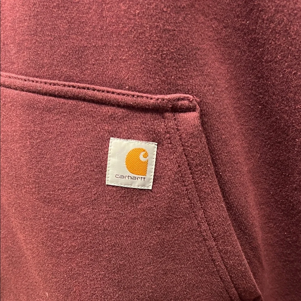 Carhartt Burgundy Pullover Hoodie - Picture 3 of 6
